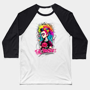 Punk Girl - The Stooges Baseball T-Shirt